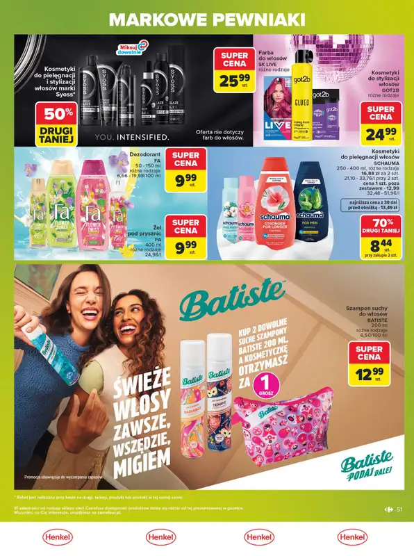 Carrefour Market - gazetka promocyjna Gazetka Markowe pewniaki od poniedziałku 20.07 do soboty 01.08 - strona 51