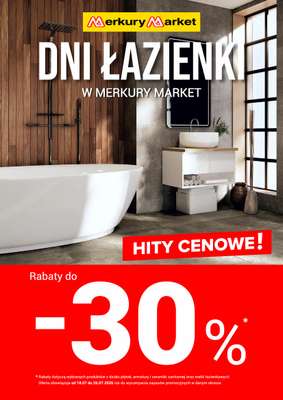 Merkury Market - gazetka promocyjna Gazetka Dni łazienki od soboty 18.07 do niedzieli 26.07