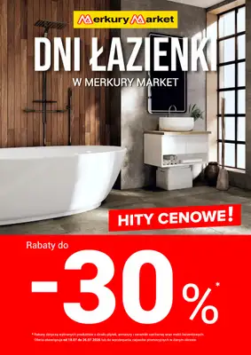 Merkury Market - gazetka promocyjna Gazetka Dni łazienki od soboty 18.07 do niedzieli 26.07