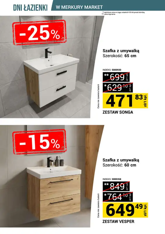 Merkury Market - gazetka promocyjna Gazetka Dni łazienki od soboty 18.07 do niedzieli 26.07 - strona 11