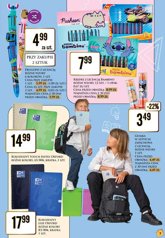 Dino - gazetka promocyjna Katalog - Witaj szkoło 2026 od poniedziałku 20.07 do soboty 01.08 - strona 7