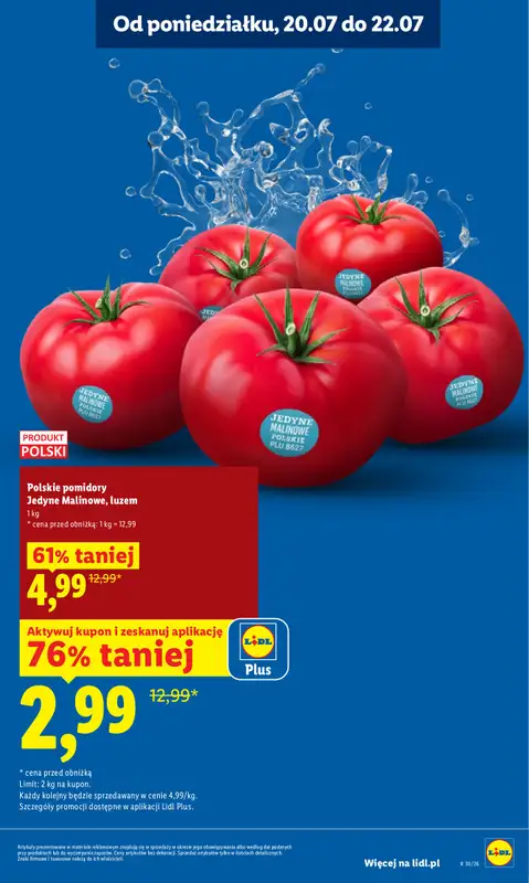 Lidl - gazetka promocyjna Oferta od poniedziałku od poniedziałku 20.07 do środy 22.07 - strona 13