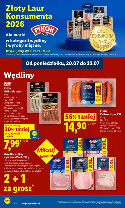 Lidl - gazetka promocyjna Oferta od poniedziałku od poniedziałku 20.07 do środy 22.07 - strona 70