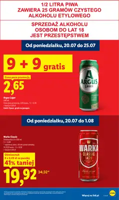 Lidl - gazetka promocyjna Oferta od poniedziałku od poniedziałku 20.07 do środy 22.07 - strona 23