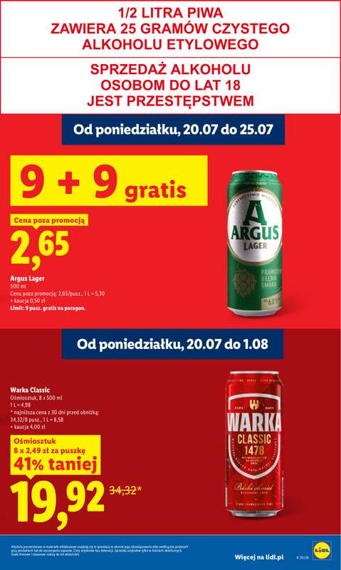 Lidl - gazetka promocyjna Oferta od poniedziałku od poniedziałku 20.07 do środy 22.07 - strona 23
