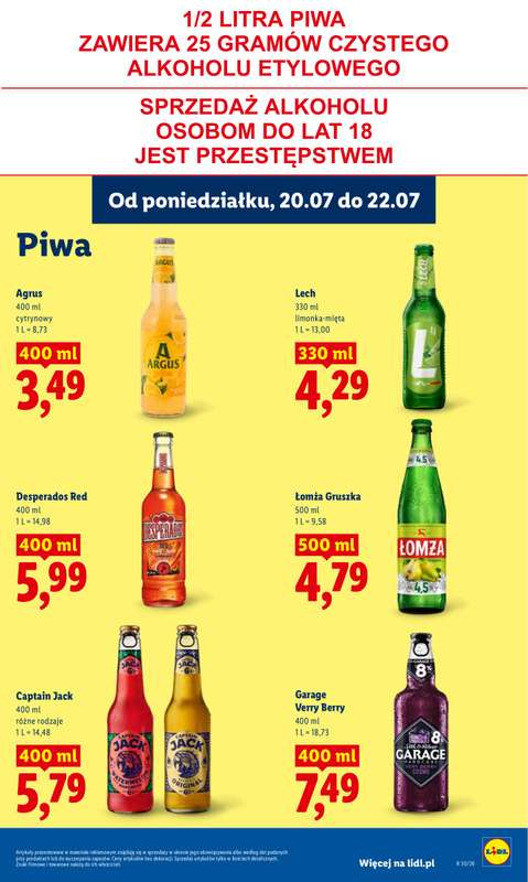 Lidl - gazetka promocyjna Oferta od poniedziałku od poniedziałku 20.07 do środy 22.07 - strona 79