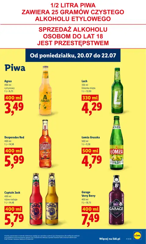 Lidl - gazetka promocyjna Oferta od poniedziałku od poniedziałku 20.07 do środy 22.07 - strona 79