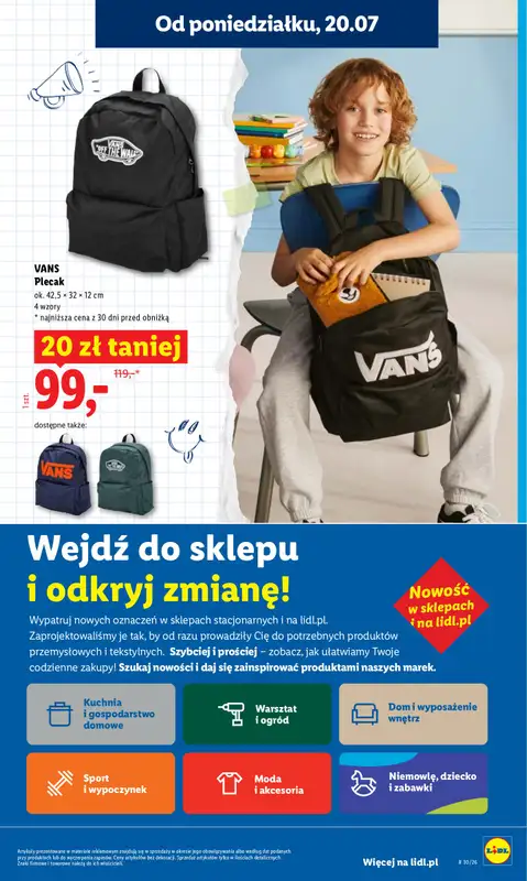 Lidl - gazetka promocyjna Oferta od poniedziałku od poniedziałku 20.07 do środy 22.07 - strona 41