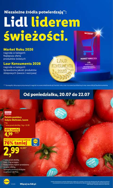 Lidl - gazetka promocyjna Oferta od poniedziałku od poniedziałku 20.07 do środy 22.07 - strona 46