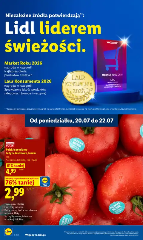 Lidl - gazetka promocyjna Oferta od poniedziałku od poniedziałku 20.07 do środy 22.07 - strona 46