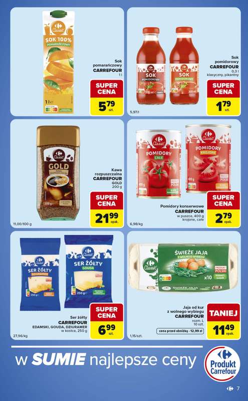 Carrefour Market - gazetka promocyjna Gazetka Ekspresowe zakupy od wtorku 21.07 do poniedziałku 27.07 - strona 7