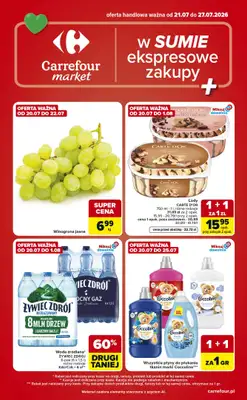 Carrefour Market - gazetka promocyjna Gazetka Ekspresowe zakupy od wtorku 21.07 do poniedziałku 27.07