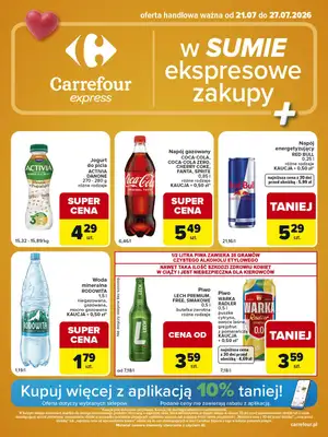 Carrefour Express - gazetka promocyjna Gazetka Express od wtorku 21.07 do poniedziałku 27.07
