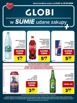 Globi - gazetka promocyjna Gazetka Globi od wtorku 21.07 do poniedziałku 27.07