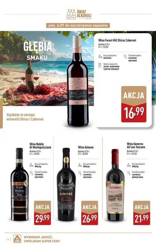 Aldi - gazetka promocyjna Świat alkoholi od czwartku 09.07 do soboty 01.08 - strona 17