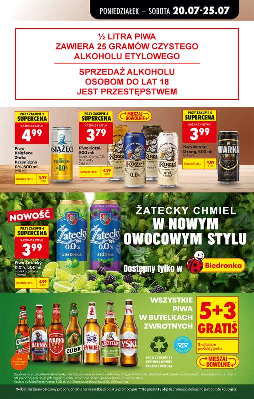 Biedronka - gazetka promocyjna Od poniedziałku od poniedziałku 20.07 do soboty 25.07 - strona 69