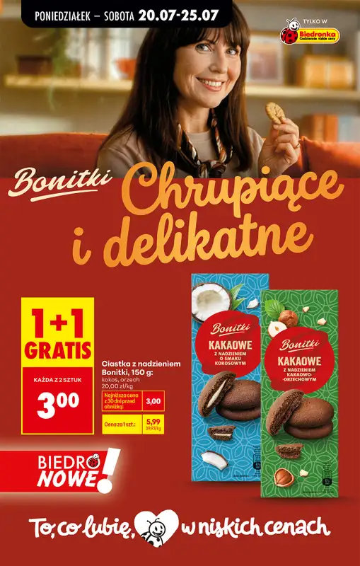 Biedronka - gazetka promocyjna Od poniedziałku, Z ladą tradycyjną od poniedziałku 20.07 do soboty 25.07 - strona 58