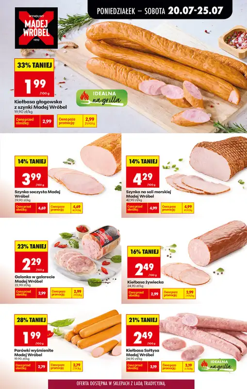 Biedronka - gazetka promocyjna Od poniedziałku, Z ladą tradycyjną od poniedziałku 20.07 do soboty 25.07 - strona 33