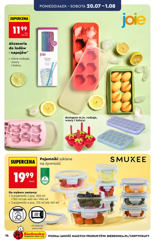 Biedronka - gazetka promocyjna Hity i inspiracje, od 20.07 od poniedziałku 20.07 do środy 05.08 - strona 18