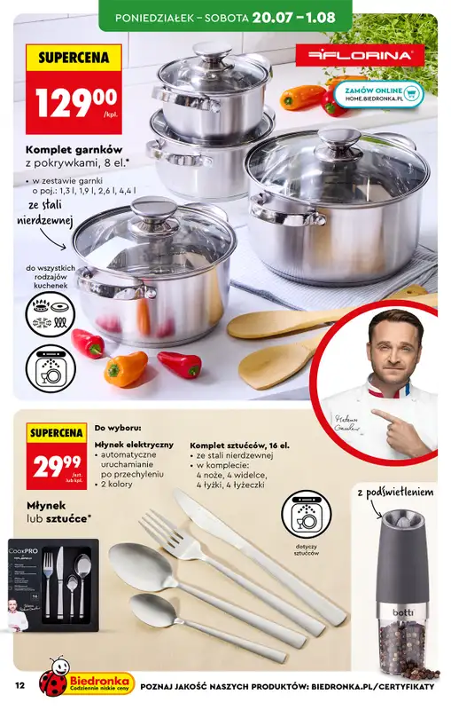 Biedronka - gazetka promocyjna Hity i inspiracje, od 20.07 od poniedziałku 20.07 do środy 05.08 - strona 16