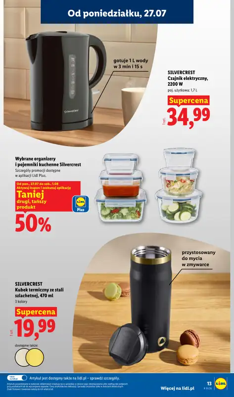 Lidl - gazetka promocyjna Katalog od poniedziałku 27.07 do soboty 01.08 - strona 13