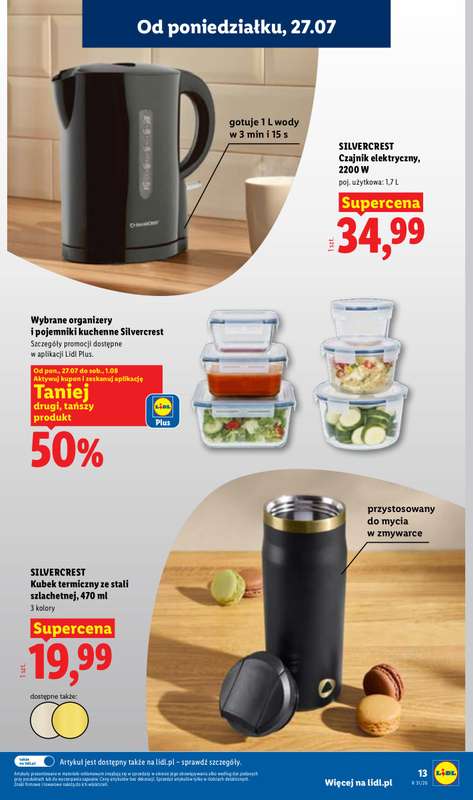 Lidl - gazetka promocyjna Katalog od poniedziałku 27.07 do soboty 01.08 - strona 13