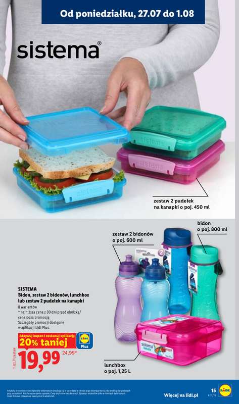 Lidl - gazetka promocyjna Katalog od poniedziałku 27.07 do soboty 01.08 - strona 15