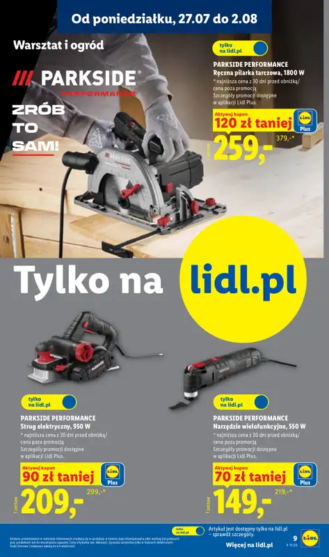 Lidl - gazetka promocyjna Katalog od poniedziałku 27.07 do soboty 01.08 - strona 9
