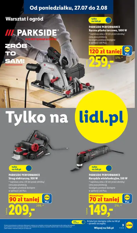 Lidl - gazetka promocyjna Katalog od poniedziałku 27.07 do soboty 01.08 - strona 9
