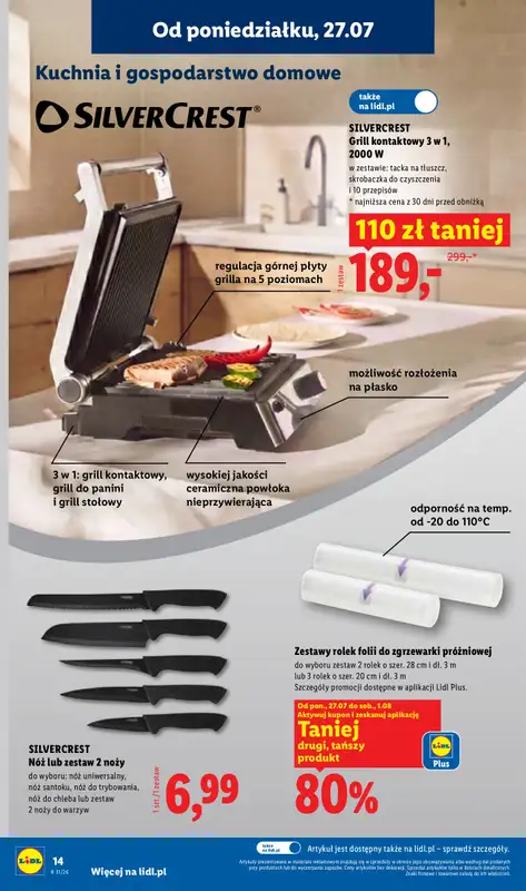 Lidl - gazetka promocyjna Katalog od poniedziałku 27.07 do soboty 01.08 - strona 14