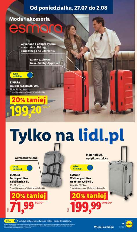 Lidl - gazetka promocyjna Katalog od poniedziałku 27.07 do soboty 01.08 - strona 7