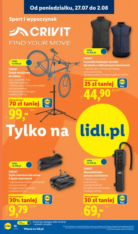 Lidl - gazetka promocyjna Katalog od poniedziałku 27.07 do soboty 01.08 - strona 10