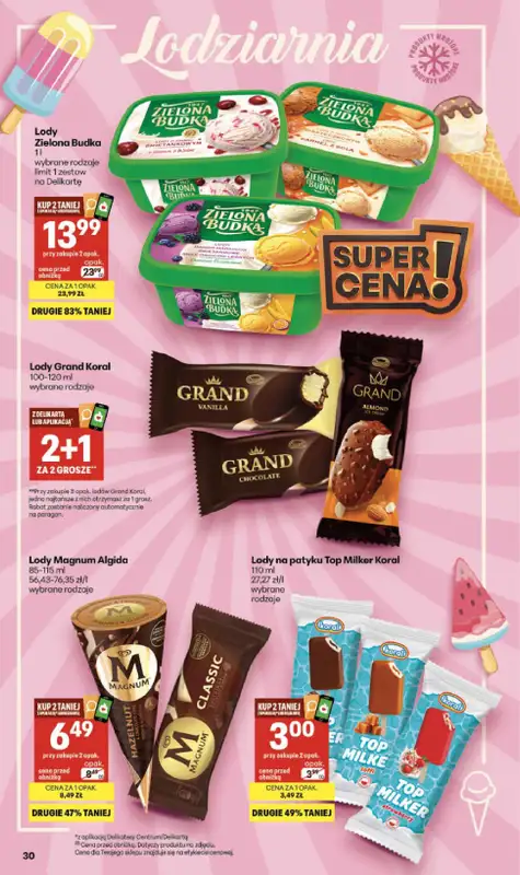 Delikatesy Centrum - gazetka promocyjna Gazetka  do środy 29.07 - strona 30