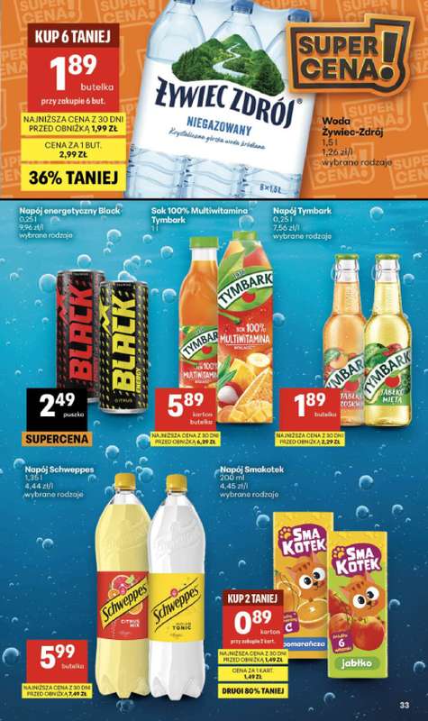 Delikatesy Centrum - gazetka promocyjna Gazetka  do środy 29.07 - strona 33