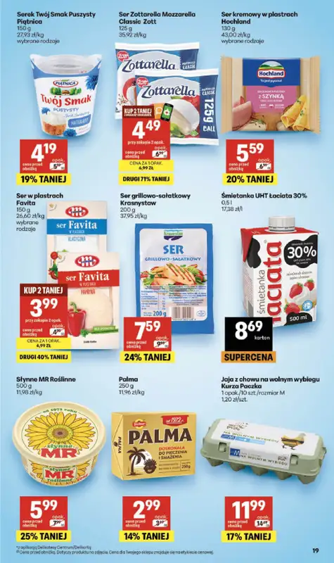 Delikatesy Centrum - gazetka promocyjna Gazetka  do środy 29.07 - strona 19