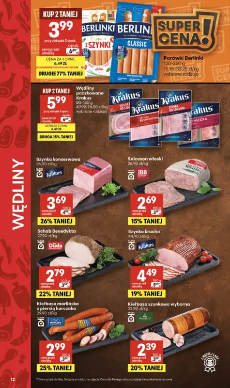 Delikatesy Centrum - gazetka promocyjna Gazetka  do środy 29.07 - strona 12