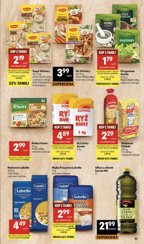 Delikatesy Centrum - gazetka promocyjna Gazetka  do środy 29.07 - strona 23