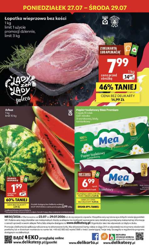 Delikatesy Centrum - gazetka promocyjna Gazetka  do środy 29.07 - strona 40