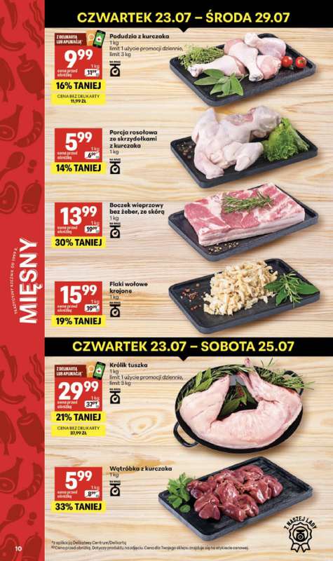 Delikatesy Centrum - gazetka promocyjna Gazetka  do środy 29.07 - strona 10