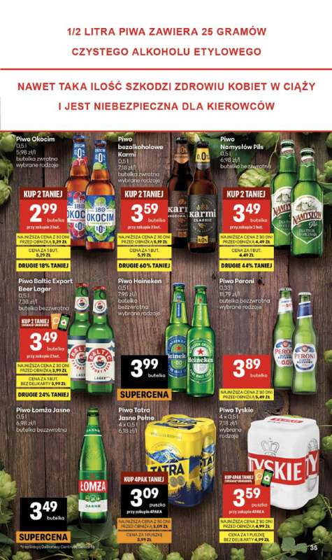 Delikatesy Centrum - gazetka promocyjna Gazetka  do środy 29.07 - strona 35