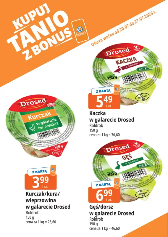 Leclerc - gazetka promocyjna Kupuj tanio z bonus od poniedziałku 20.07 do poniedziałku 27.07 - strona 6