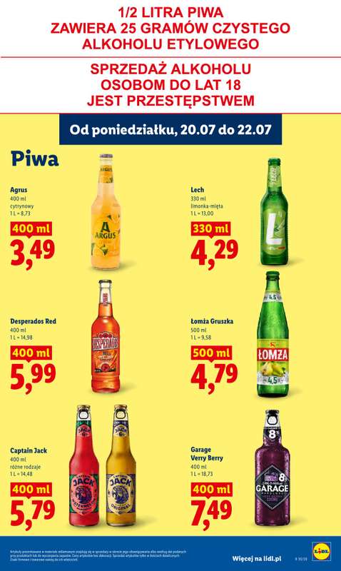 Lidl - gazetka promocyjna Oferta od poniedziałku od poniedziałku 20.07 do środy 22.07 - strona 79