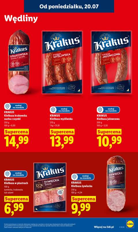 Lidl - gazetka promocyjna Oferta od poniedziałku od poniedziałku 20.07 do środy 22.07 - strona 71
