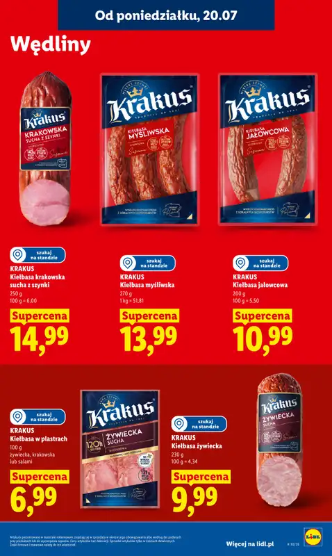 Lidl - gazetka promocyjna Oferta od poniedziałku od poniedziałku 20.07 do środy 22.07 - strona 71