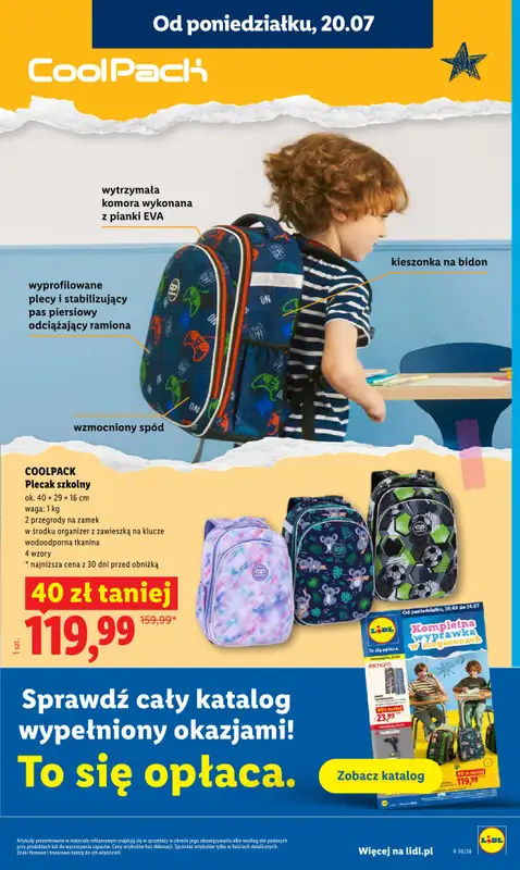 Lidl - gazetka promocyjna Oferta od poniedziałku od poniedziałku 20.07 do środy 22.07 - strona 43