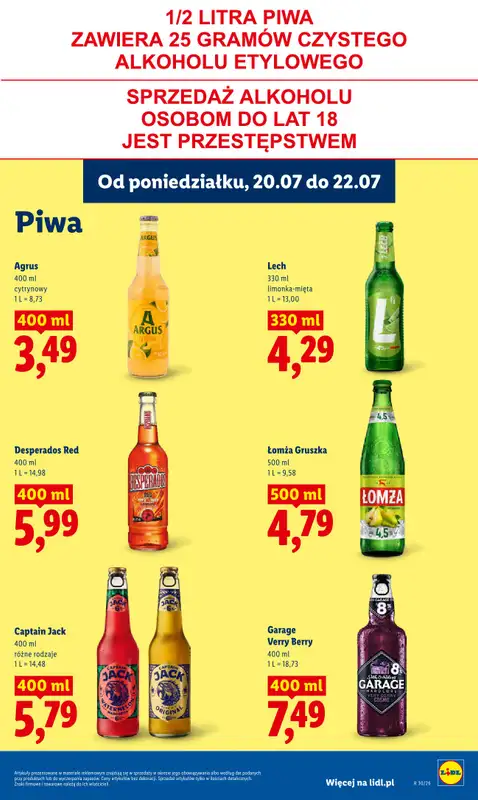 Lidl - gazetka promocyjna Oferta od poniedziałku od poniedziałku 20.07 do środy 22.07 - strona 79