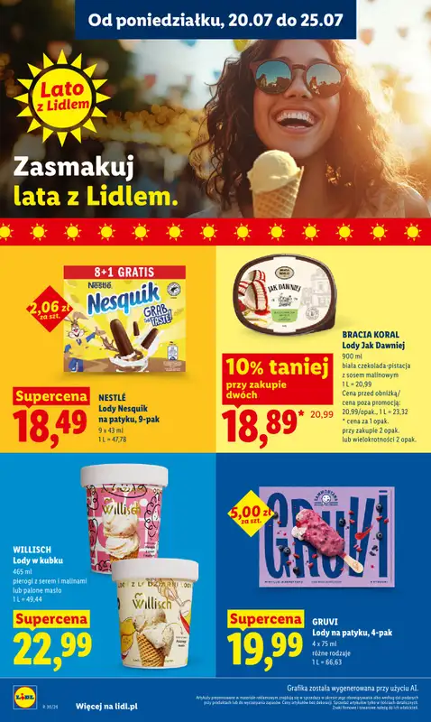 Lidl - gazetka promocyjna Oferta od poniedziałku od poniedziałku 20.07 do środy 22.07 - strona 72