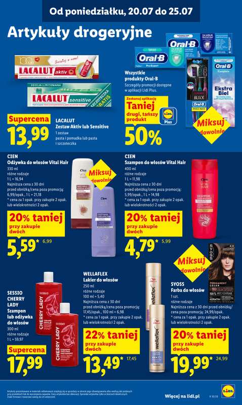Lidl - gazetka promocyjna Oferta od poniedziałku od poniedziałku 20.07 do środy 22.07 - strona 95