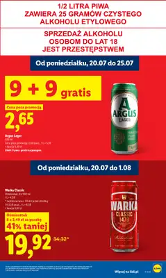 Lidl - gazetka promocyjna Oferta od poniedziałku od poniedziałku 20.07 do środy 22.07 - strona 23