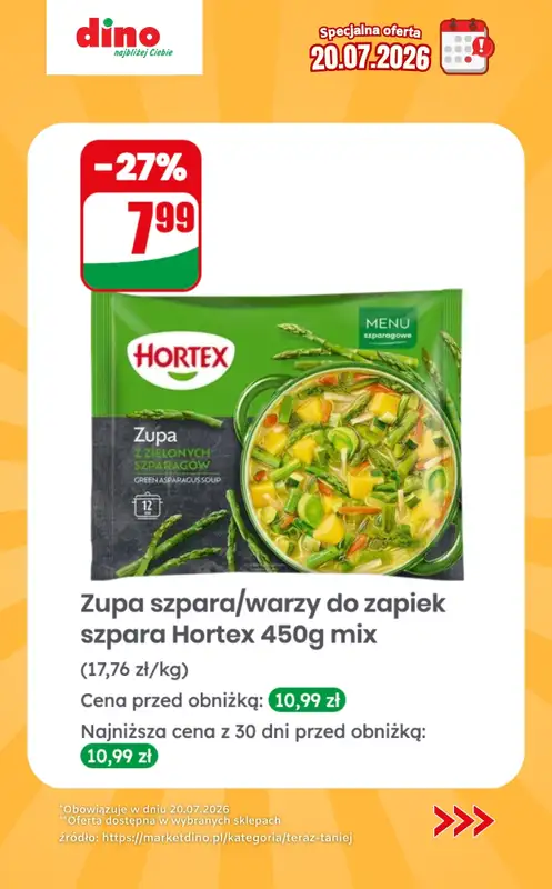 Dino - gazetka promocyjna Specjalna oferta na 20.07.2026 - promocje spoza gazetki od poniedziałku 20.07 do poniedziałku 20.07 - strona 11